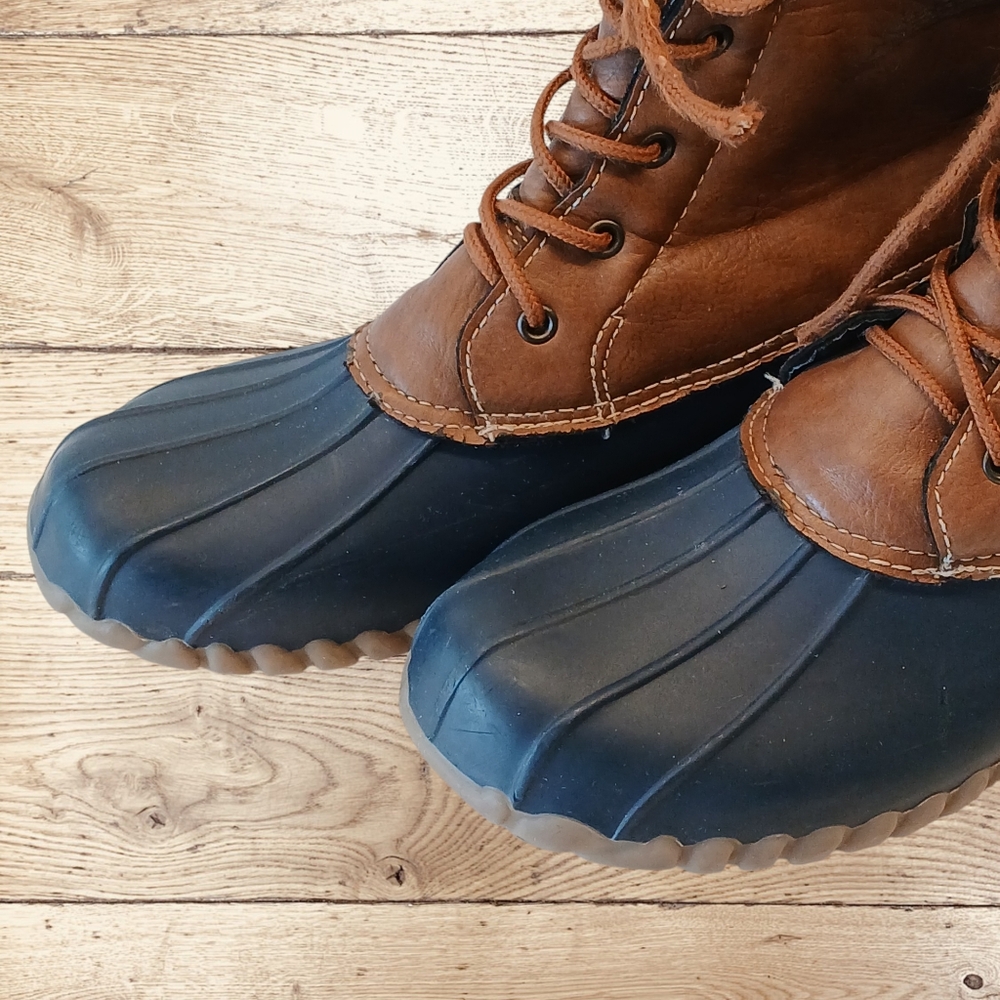 Women's Bear Traps Boots, Size 9M, Waterproof. Brown/Navy - Picture 7 of 8